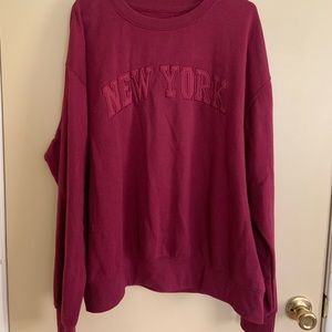 Burgundy NEW YORK Sweatshirt